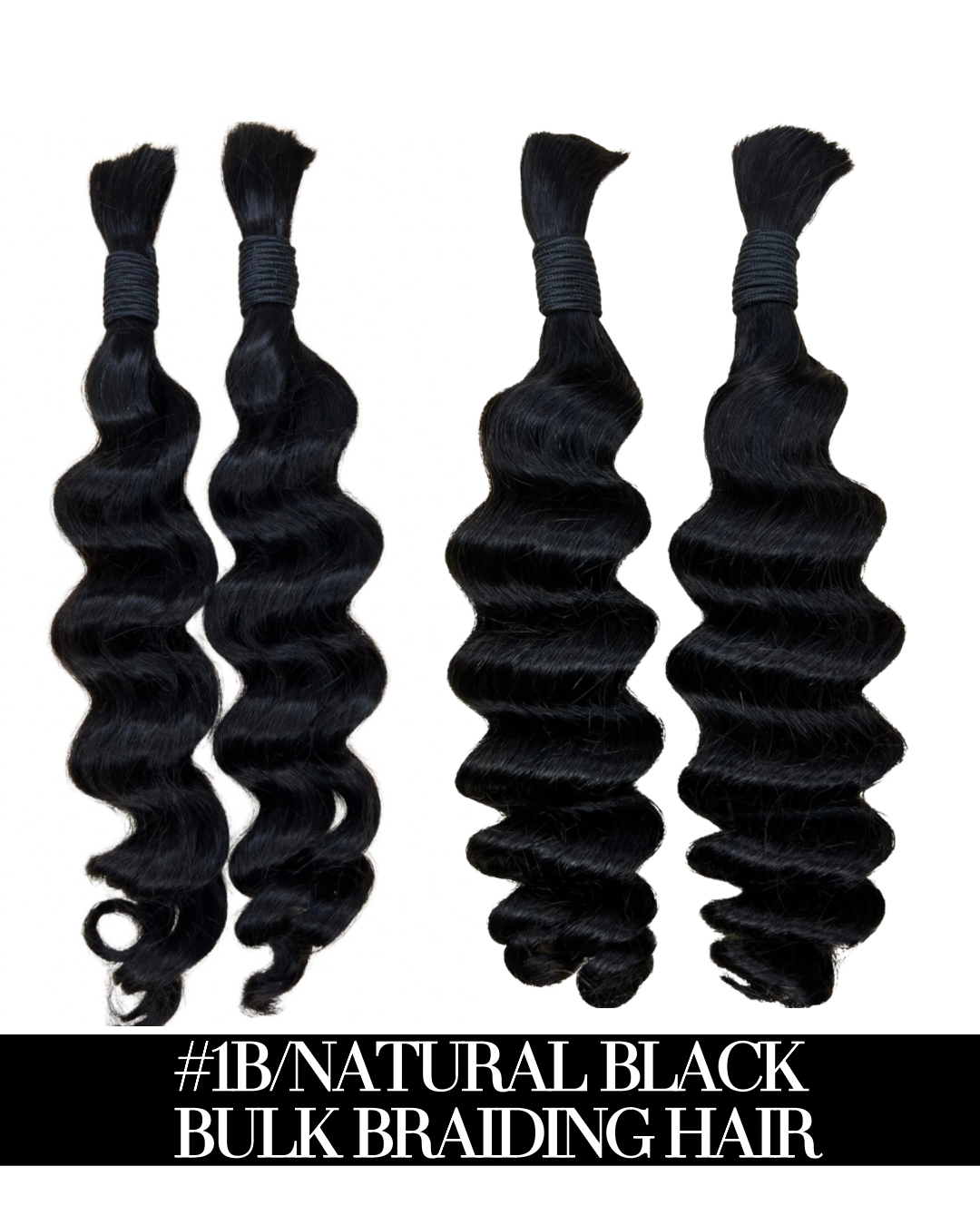 Bulk Braiding Hair (1B/Natural Black)