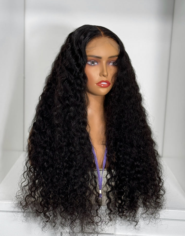 26” Exotic Curly HD 5x5 Closure Unit (Pre-Bleached + Pre-Plucked)