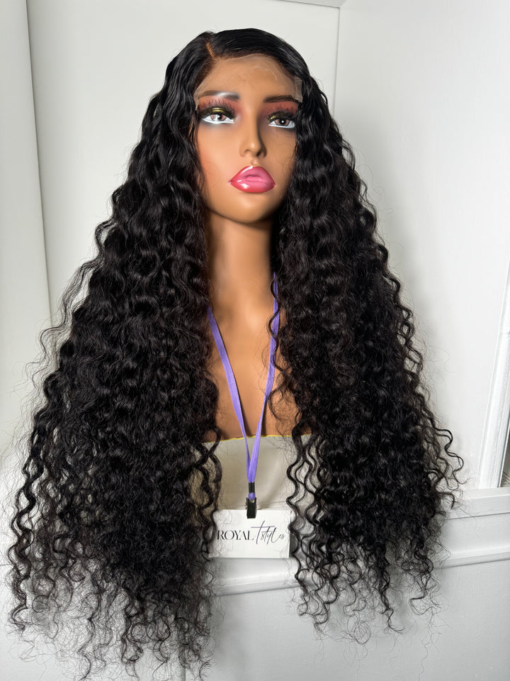 28” Exotic Curly HD 5x5 Closure Unit (Pre-Bleached + Pre-Plucked)