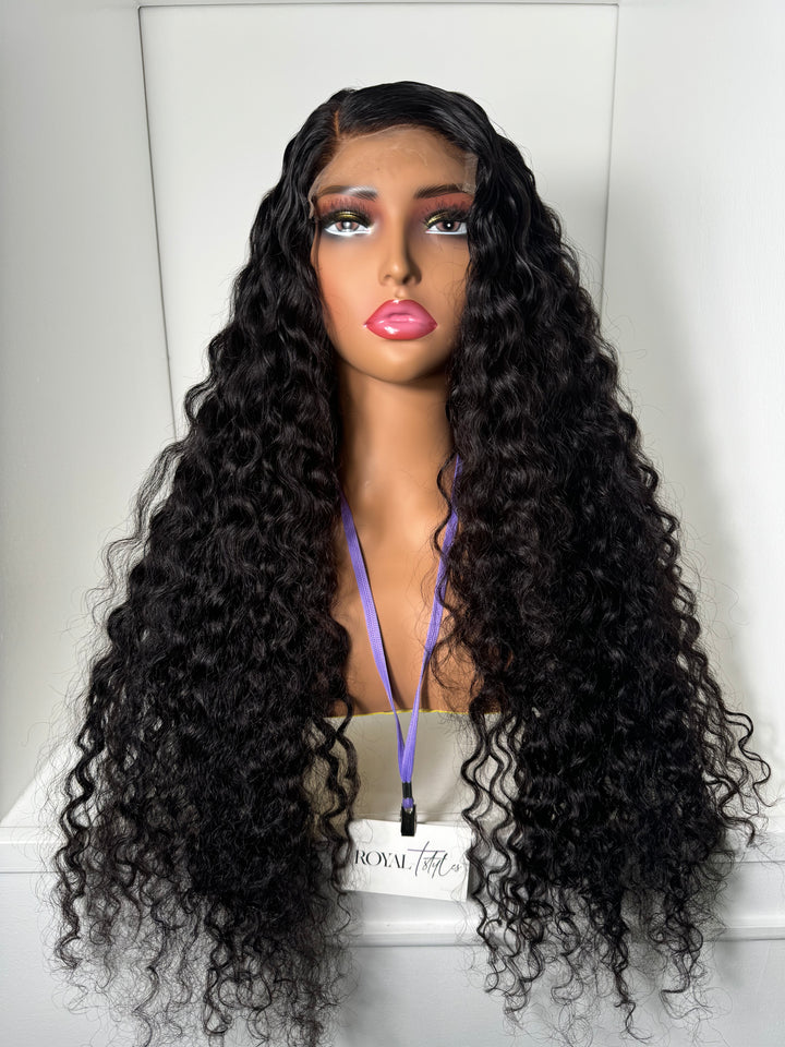 28” Exotic Curly HD 5x5 Closure Unit (Pre-Bleached + Pre-Plucked)